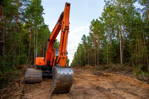 Backhoe Land Clearing in Kennesaw